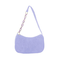 Autumn Canvas Chain Shoulder Handle Bag Small Clutch Handbag
