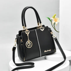 Autumn Pu Women's Bag One Shoulder Messenger Bag Large Capacity High Handbag