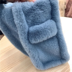 Plush Tote Bag Large Capacity Shopping Handbag