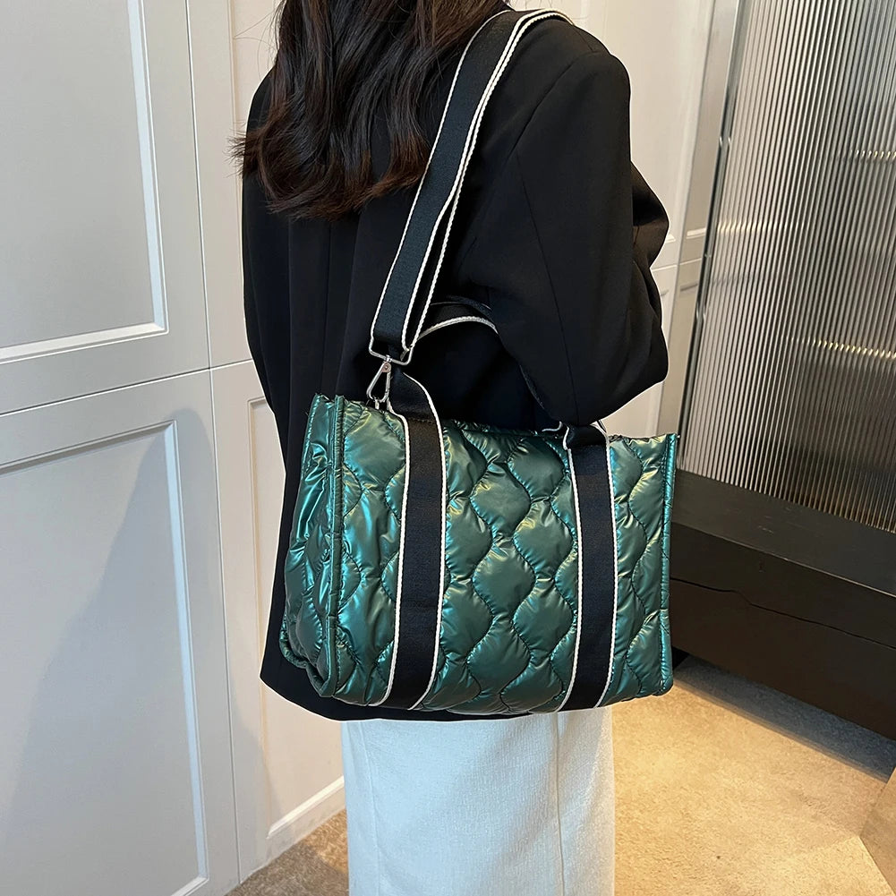 Quilted Women Crossbody Bag Large Capacity for Shopper