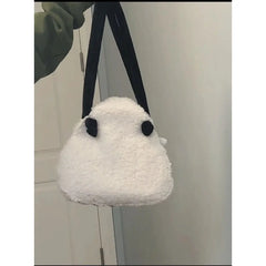 Japanese Plush Corduroy Rice Ball Messenger Bag