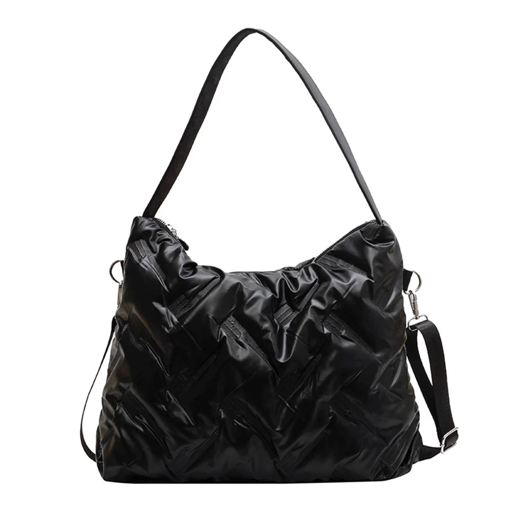 Quilted Shoulder Bag Large Capacity Crossbody Handbag for Women