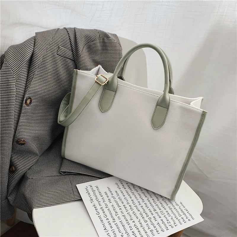 Autumn Women's Large Capacity Canvas Tote Bag