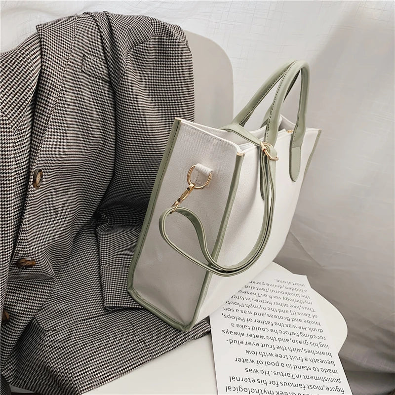 Autumn Women's Large Capacity Canvas Tote Bag