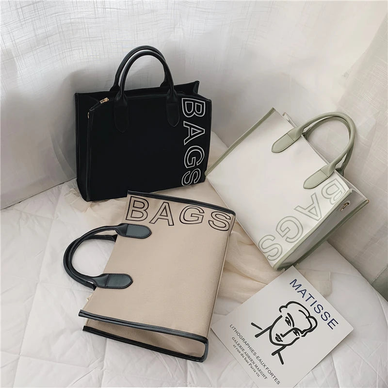 Autumn Women's Large Capacity Canvas Tote Bag