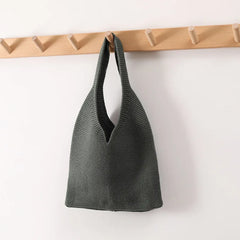 Soft Knitted Shoulder Bag Vintage Handbag