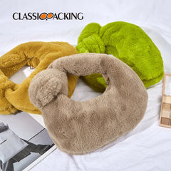 Plush Cosmetic Bag for Skin Care Products Storage