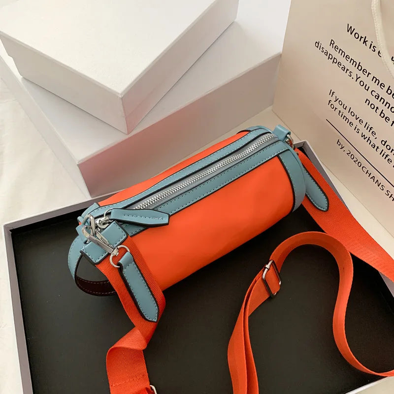 Clanging Barrel Bag Women's Leisure Sports Single Shoulder Bag