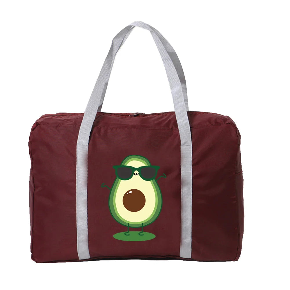 Avocado Series Foldable Duffle Travel Bag Large Capacity