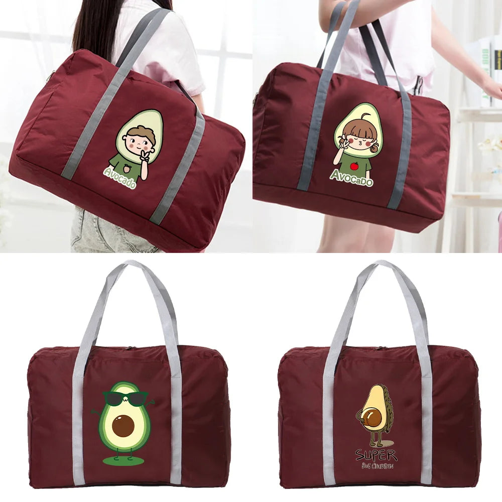 Avocado Series Foldable Duffle Travel Bag Large Capacity