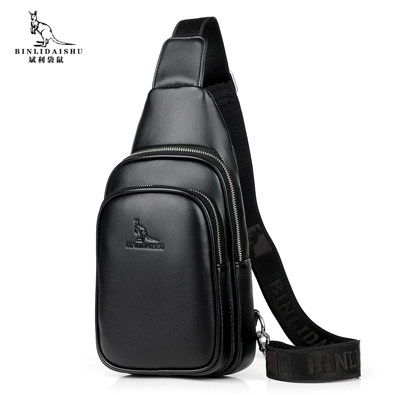 BLDS Men Chest Pack Short Trip Messengers Chest Bag Multifunction Crossbody Bags