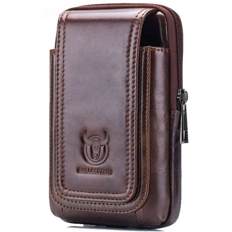Men's Leather Cigarette Waist Bag Fanny Pack