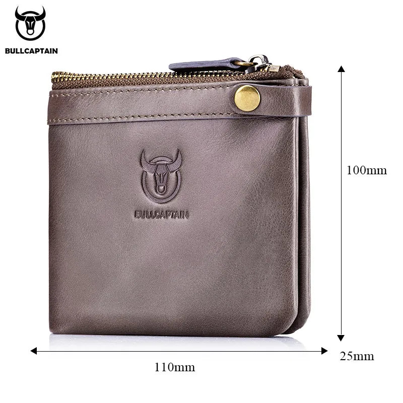 Men's RFID Zipper Wallet with Smart Buckle