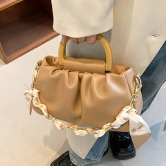 Casual Pleated Shoulder Bag Women's Crossbody 8P0321