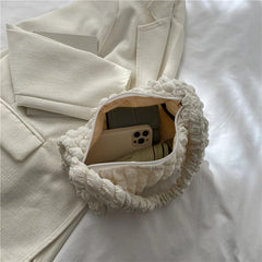 Stylish Pleated Underarm Bag for Women Fashion Handbag 8R013