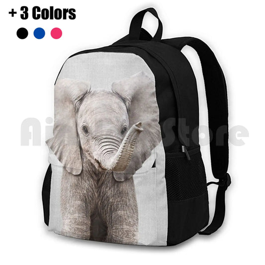 Colorful Outdoor Hiking Backpack Waterproof Camping Travel Elephant