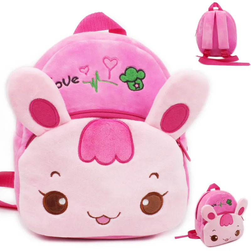 Baby School Bags Plush Backpack Mini Bags Children Cartoon Kindergarten Toddler