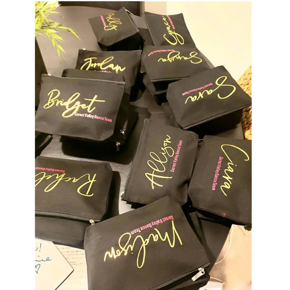 Personalized Bachelorette Party Makeup Bag