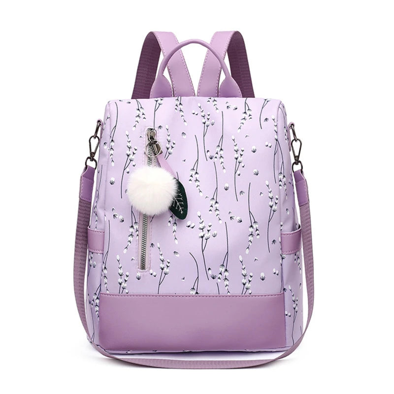 Printed School Bags for Teen Girls Backpacks Flower Print Women Backpacks