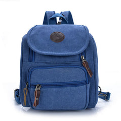 Canvas School Backpack Women Bag Female