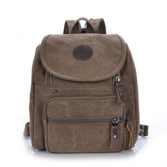 Canvas School Backpack Women Bag Female