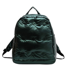 Winter Space Pad Cotton Feather Down Backpack for Women