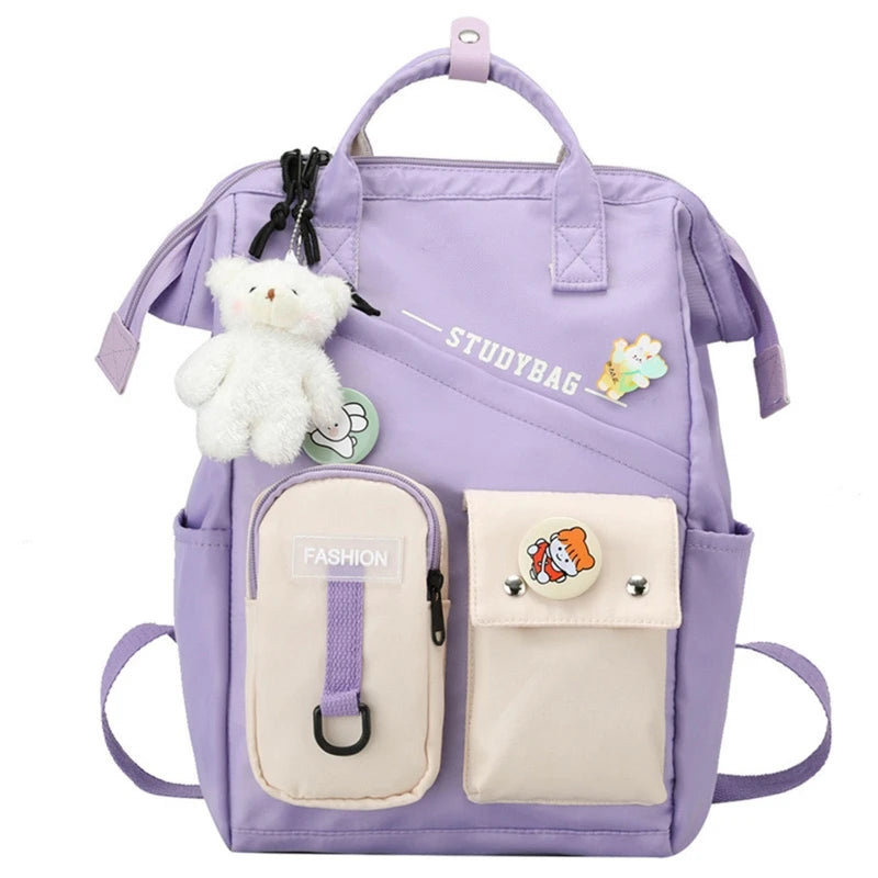 Harajuku Rucksack for Teen Girls School Bag Student Daypack Bookbag