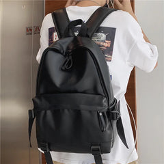 Large Leather Backpack for School Girls