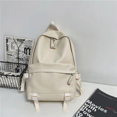 Large Leather Backpack for School Girls