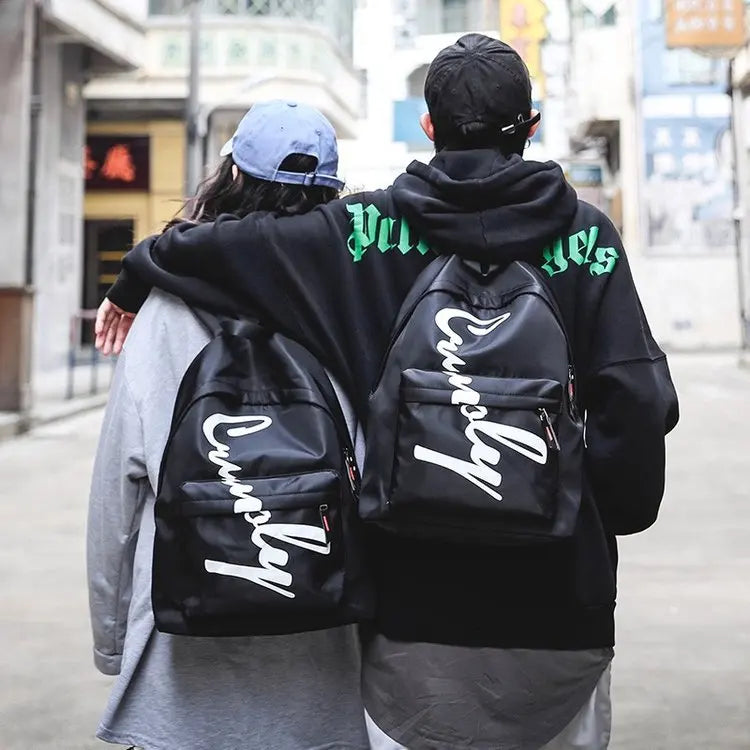 Large-capacity Couples Bag College High School Student Schoolbag
