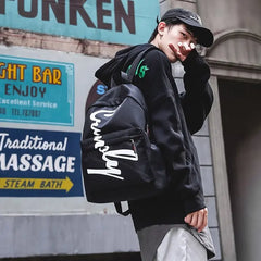 Large-capacity Couples Bag College High School Student Schoolbag