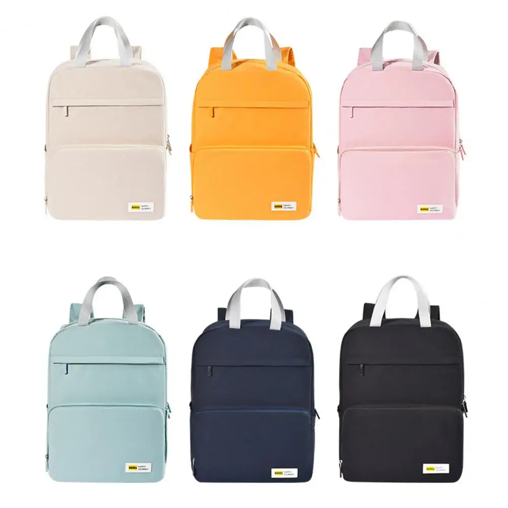 Multiple Pockets Zipper Backpack Casual Foldable School Bag