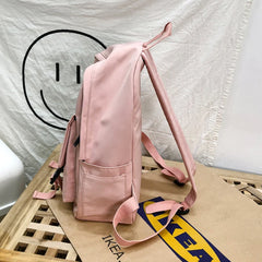Solid School Bag for Teenage Girl Children Backpacks Travel Bag