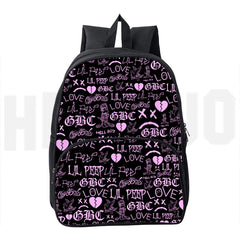 Lil Peep 3D Printed Student Laptop Backpack for Women