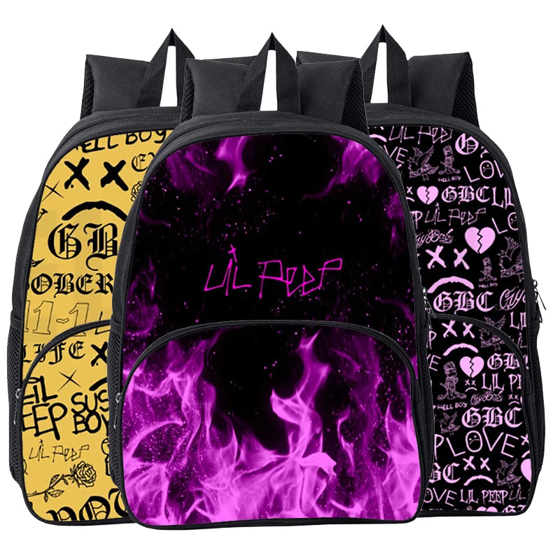 Lil Peep 3D Printed Student Laptop Backpack for Women