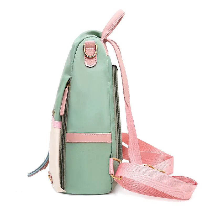 Waterproof School Bags for Girls Patchwork Backpack