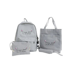 4 in 1 Backpack Set Girls Messenger Bag Women Ladies Backpack