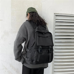 Large Capacity Button Travel Backpack