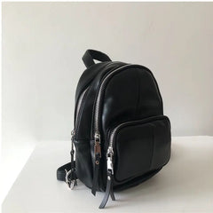 Women's Mini PU Leather Backpack Streetwear