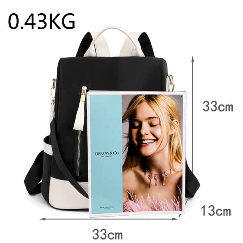 Women's Waterproof Anti-theft Shoulder Bag Backpack