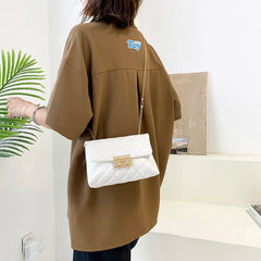 High-end Sense Chain Bag Diagonal Bag Ins Wild Casual One-shoulder Square