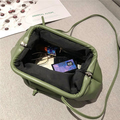 Soft Leather Hobos Bag Single Shoulder Purse Women Crossbody Bag
