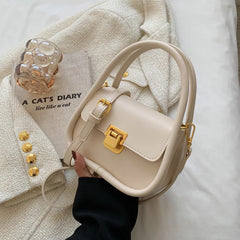 Green Pu Leather Crossbody Bag Women Flap Messenger Handbag