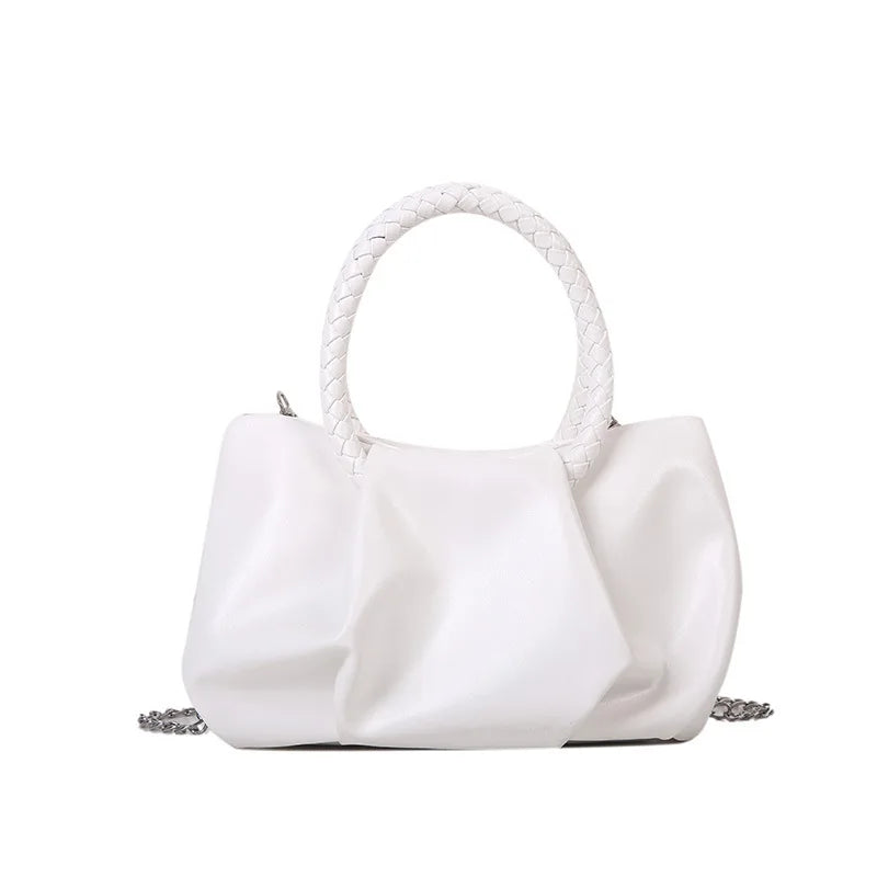Solid Portable Mini Hand Carrying Messenger Bag for Women
