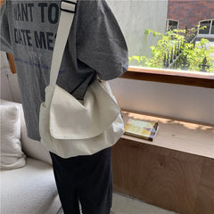 Japanese Canvas Shoulder Bag Leisure Bucket