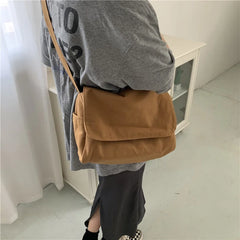 Japanese Canvas Shoulder Bag Leisure Bucket