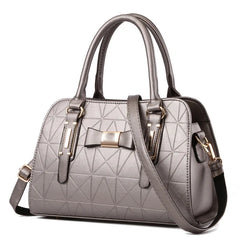 Casual Women's Hand-held Stripe Diagonal Shoulder Bag
