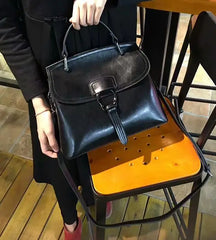 Oil Wax Leather Shoulder Messenger Large Bag