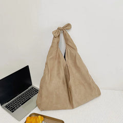 Women's Large-capacity Hand Bag Solid Casual Texture Shopping Bag