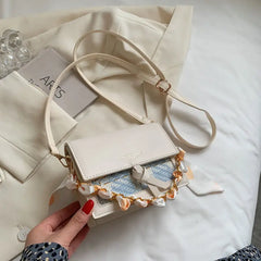 Women's One-shoulder Messenger Bag Student Ins Square Bag